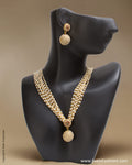 AJ-0133 Cream & Multi Faux Pearl Mala