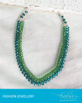 AJ-0168 - Green & Blue Crystal Mala