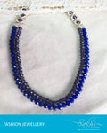 AJ-0171 - Blue & Purple Crystal Mala