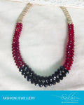 AJ-0172 - Red & Black Crystal Mala