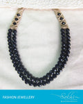 AJ-0182 - Black Crystal Mala