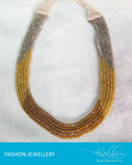 AJ-0183 - Multi & Mustard Crystal Mala
