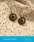 AJ-R8955 - Gold & Pink Mix Metal Earring