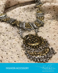 AJ-R8968 - Silver & Gold Mix Metal Mala