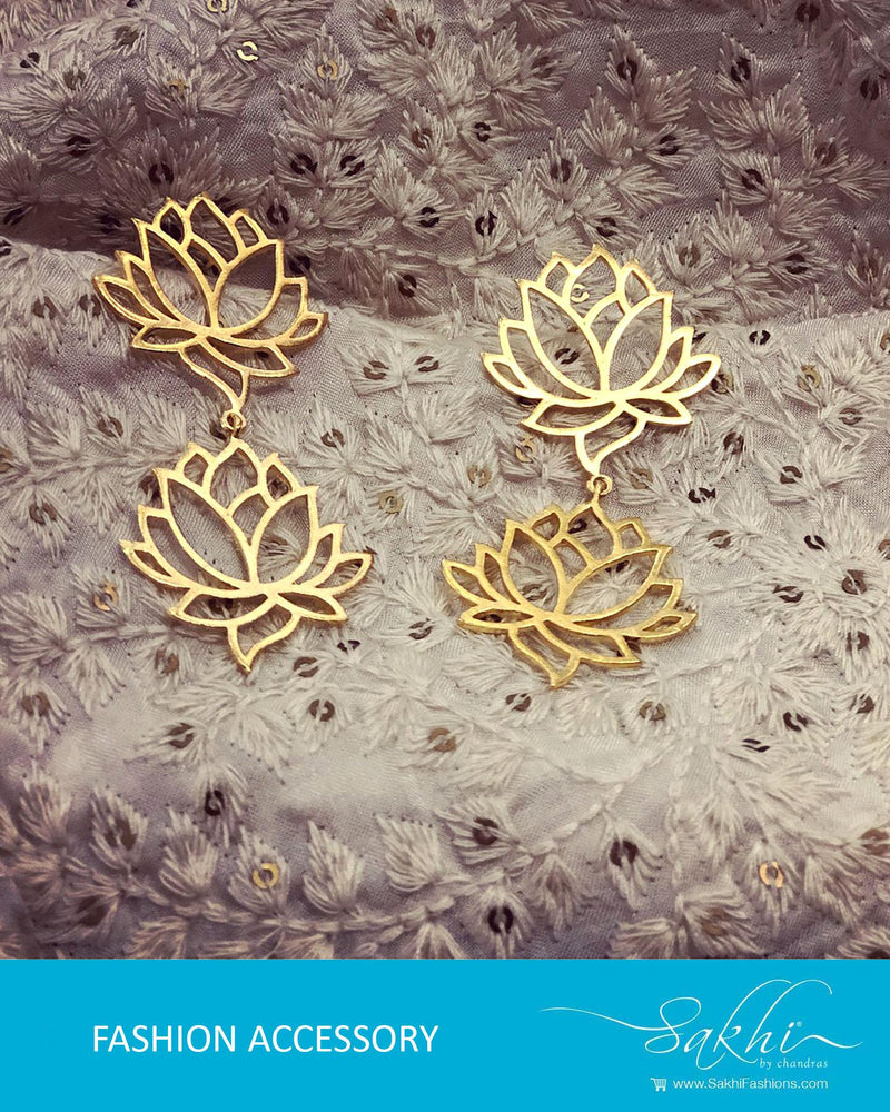 AJ-R8994 Lotus Earring