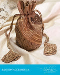 AJ-S13789 - Beige  & Gold Potly Bag