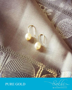 AGDR-28056 Pearl Gold Earring