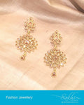 AJDP-0012 - Peach & Gold Mix Metal Earring