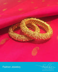 AJDP-0031 - Gold & Yellow Mix Metal Bangle