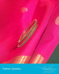 AJDP-0035 - Gold & Green Mix Metal Bangle
