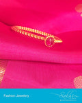 AJDP-0037 - Gold & Pink Mix Metal Bangle