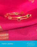 AJDP-0041 - Gold & Multi Mix Metal Bangle