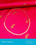 AJDP-0043 - Gold & Cream Mix Metal Chain