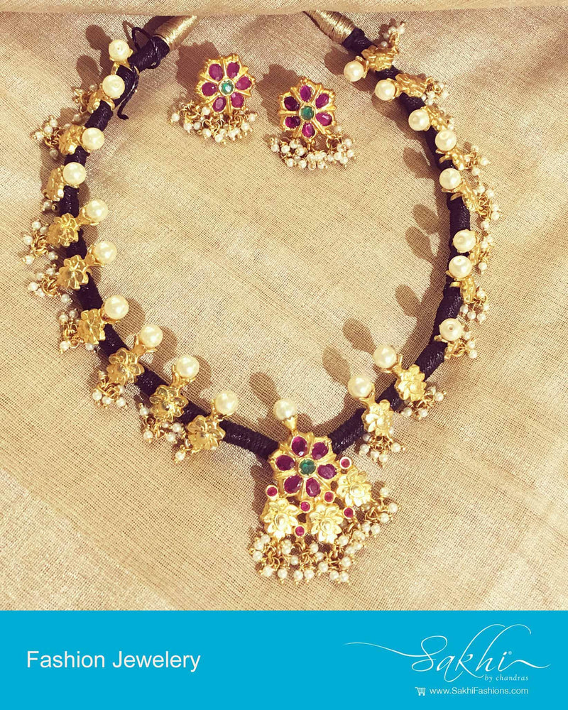 AJDP-0048 - Gold & Multi Mix Metal Mala