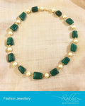 AJDP-0050 Green pearl bead Mala