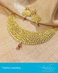 AJDP-0053 - Gold & Red Mix Metal Mala