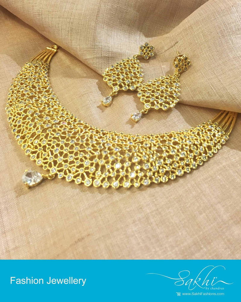 AJDP-0054 - Gold & White Mix Metal Mala