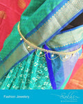 AJDP-0082 - Gold & Cream Mix Metal Belly Chain