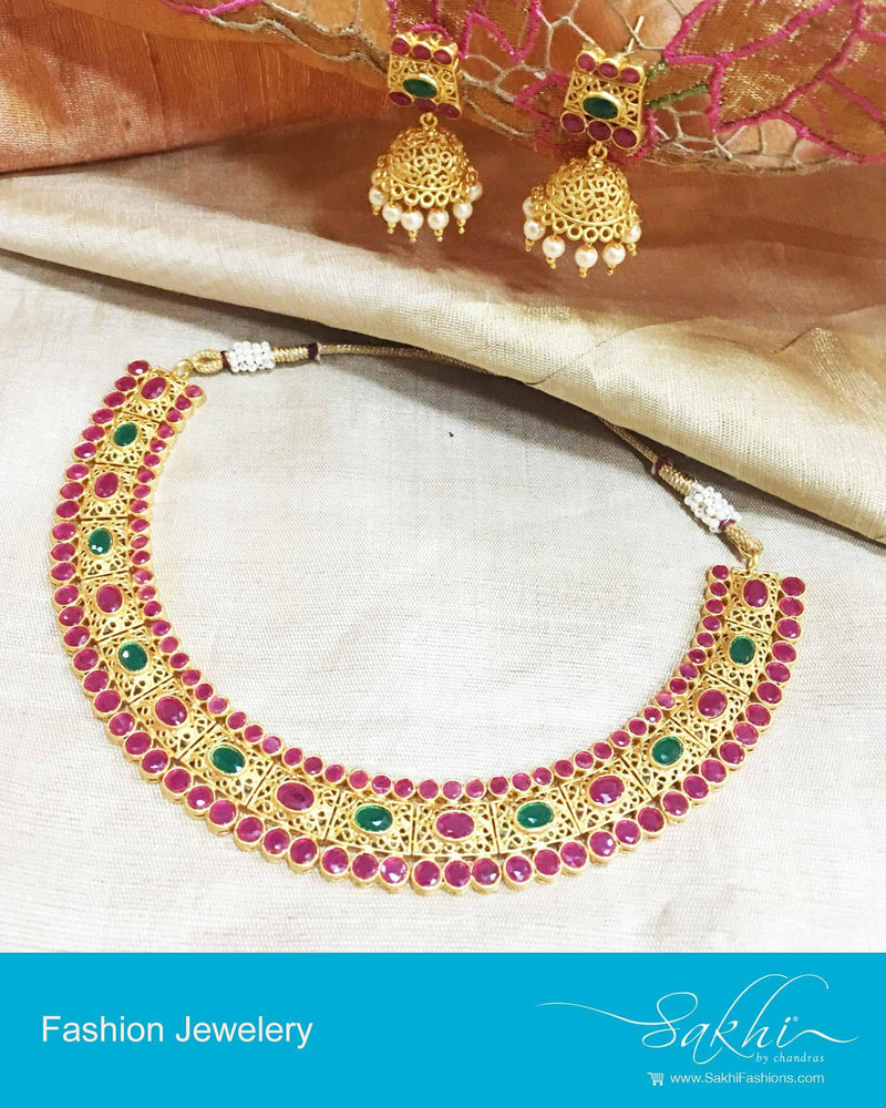 AJDP-0084 - Gold & Multi Mix Metal Chain