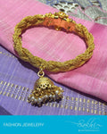 AJDP-7280 - Gold & Cream Mix Metal Bracelet