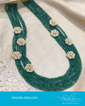 AJDR-21028 - Green &  Mix metal Mala