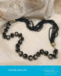 AJDR-21033 - Black &  Mix metal Mala