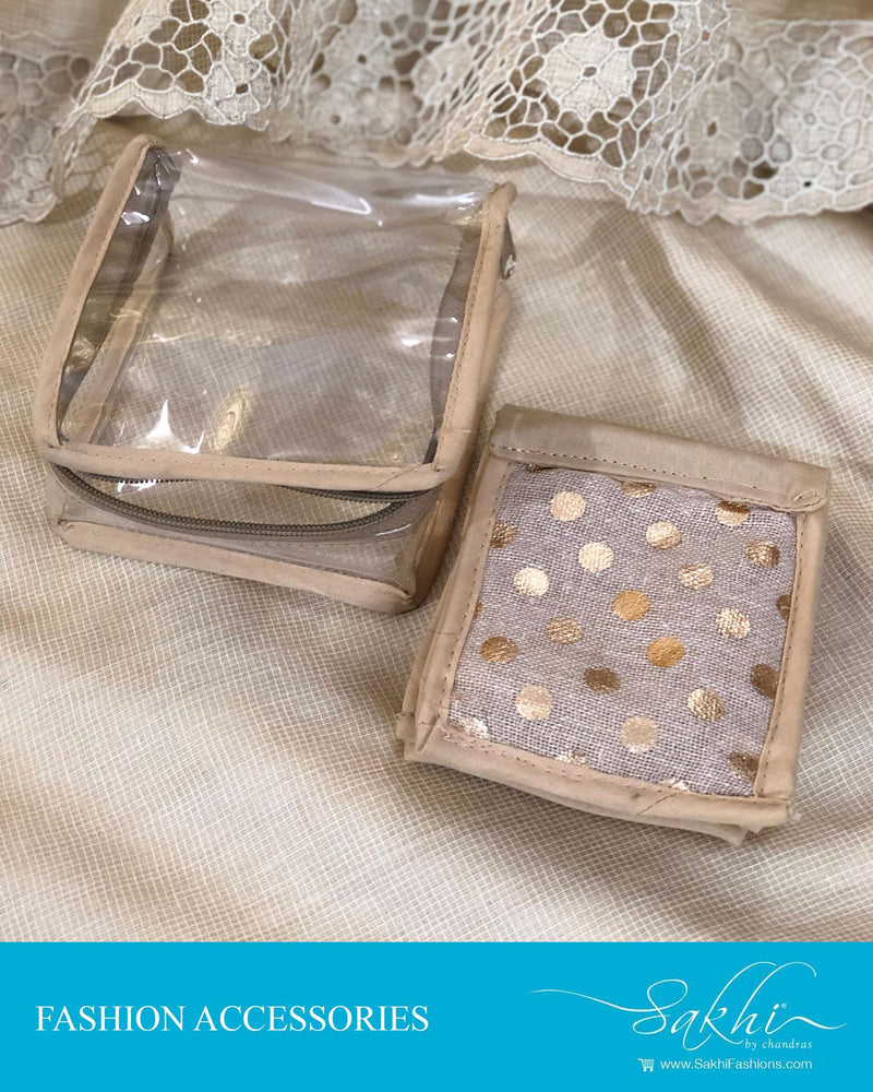 AJDR-23244 - Gold &  Jewelry Pouch