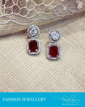 AJDR-23362 Ruby Red Earring