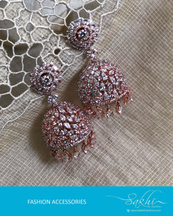 AJDR-24585 - Copper &  Mix Metal Earring