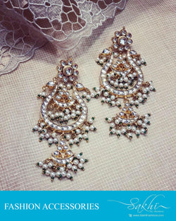 AJDR-27970 - Gold &  Mix metal Earring