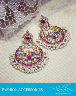 AJDR-27983 - Multi &  Mix metal Earring