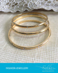 AJDR-3426 - Gold  Mix Metal Bangle