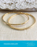 AJDR-3436 - Gold  Mix Metal Bangle