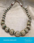 AJDR-3775 - Gold & Multi Mix Metal Mala