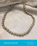 AJDR-3777 - Gold & Cream Mix Metal Mala