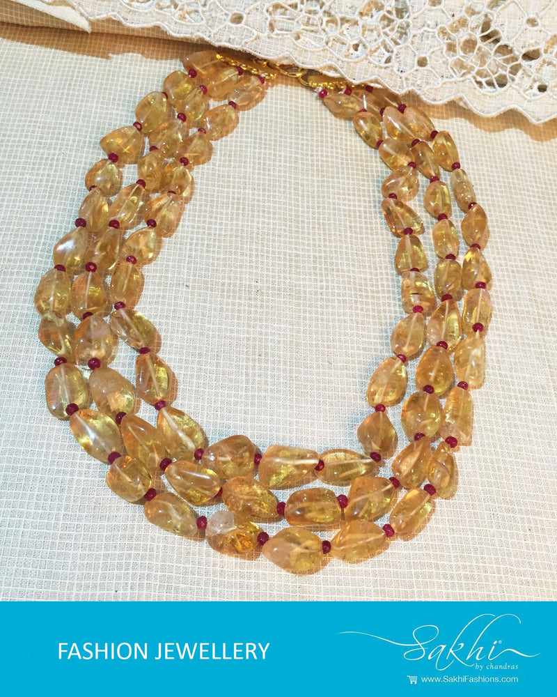 AJDR-4241 Yellow Citrine Mala