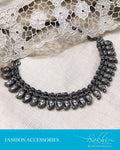 AJDS-12521 - Silver &  Mix Metal  Mala