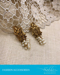 AJDS-24589 - Gold &  Mix Metal Earring