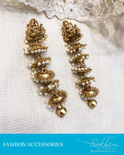 AJDS-9476 - Sliver &  Mix Metal  Earring