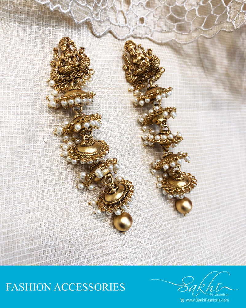 AJDS-9476 - Sliver &  Mix Metal  Earring