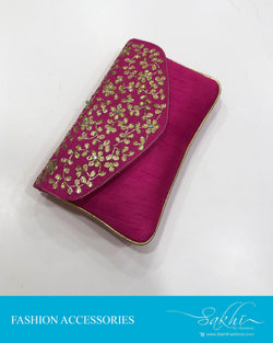APDQ-3505 Pink Gota Clutch
