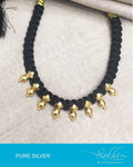 ASDP-18898 - Black Pure Silver Mala