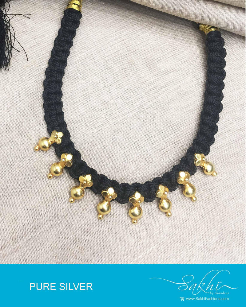 ASDP-18898 - Black Pure Silver Mala