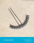 ASDP-18988 - Silver  Pure Silver Hair Clip