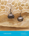 ASDP-18993 - Silver  Pure Silver Jhumka