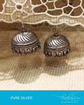 ASDP-18997 - Silver  Pure Silver Jhumka
