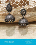 ASDP-20838 - Silver  Pure Silver Jhumka