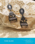 ASDP-20843 - Silver  Pure Silver Jhumka