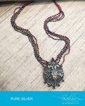 ASDP-23106 - Silver & Multi Pure Silver Mala