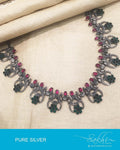 ASDP-24678 - Silver & Multi Pure Silver Mala
